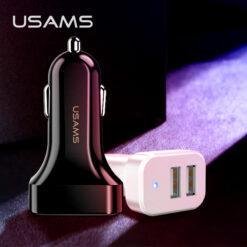 USAMS C13 2.1A Dual USB Fast Car Charger US-CC087 9 USAMS C13 2.1A Dual USB Fast Car Charger US-CC087 - Image 4