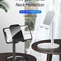 USAMS Universal Aluminum Alloy Mobile Phone and Tablet Desktop Holder US-ZJ048 10 USAMS Universal Aluminum Alloy Mobile Phone and Tablet Desktop Holder US-ZJ048 - Image 4