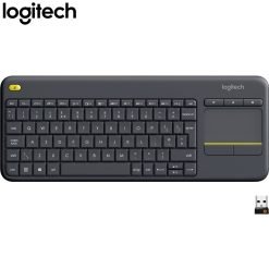 Alternative view of Logitech K400 Plus Wireless Keyboard With Touch Pad for PC and TVs - Black