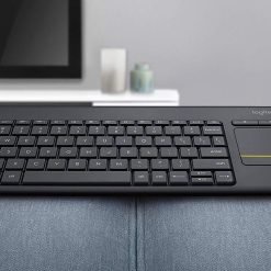 Logitech K400 Plus Wireless Keyboard With Touch Pad for PC and TVs - Black 10 Logitech K400 Plus Wireless Keyboard With Touch Pad for PC and TVs - Black - Image 5