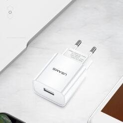 USAMS T18 USB Travel Charger Universal Single USB Fast Charger 13 USAMS T18 USB Travel Charger Universal Single USB Fast Charger - Image 6