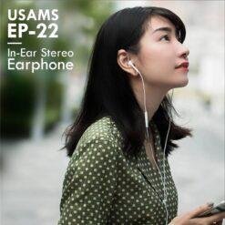 USAMS EP-22 Wired In-Ear Stereo Earphone 3.5mm 8 USAMS EP-22 Wired In-Ear Stereo Earphone 3.5mm - Image 3