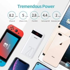ROMOSS Sense 6PS+ Fast Charge Type C Power Bank, 20000mAh 18W PD Portable Charger with 3 Inputs & 3 Outputs 11 ROMOSS Sense 6PS+ Fast Charge Type C Power Bank, 20000mAh 18W PD Portable Charger with 3 Inputs & 3 Outputs - Image 5