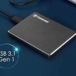 Transcend 2TB StoreJet 25C3N Portable External HardDrive USB 3.1 Light Weight Metal Design 7 Transcend 2TB StoreJet 25C3N Portable External HardDrive USB 3.1 Light Weight Metal Design - Image 4