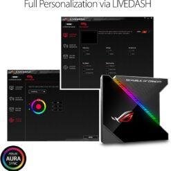 Alternative view of ASUS ROG Ryujin 240 All-In-One Liquid CPU Cooler with Livedash Color OLED, Aura Sync RGB and 2x Noctua Ippc 2000 PWM 120mm Radiator Fans