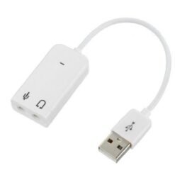 External USB Audio Sound Card Adapter 7.1 Virtual Channel - White 8 External USB Audio Sound Card Adapter 7.1 Virtual Channel - White - Image 4