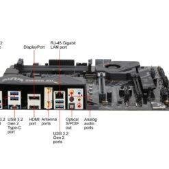 ASUS TUF GAMING X570-PLUS (WI-FI) AMD AM4 X570 ATX Gaming Motherboard with PCIe 4.0, dual M.2, Wi-Fi, 14 Dr. MOS power stages, HDMI, DP 10 ASUS TUF GAMING X570-PLUS (WI-FI) AMD AM4 X570 ATX Gaming Motherboard with PCIe 4.0, dual M.2, Wi-Fi, 14 Dr. MOS power stages, HDMI, DP - Image 4