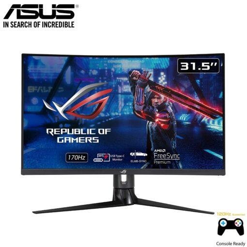 ASUS ROG Strix XG32VC 31.5inch 170Hz Curved Gaming Monitor WQHD (2560 x 1440) 1ms MPRT125% sRGB, FreeSync Premium Pro, DisplayHDR™ 400