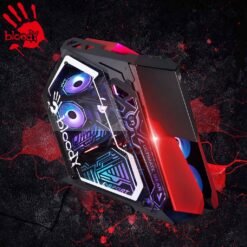 Alternative view of a4tech Bloody GH-30 Rogue Mid Tower RGB Gaming Case Tempered Glass Panels 5 RGB Fans Front I/O USB 3.0 (ONLY CASE)