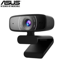 ASUS Webcam C3 USB Web Camera with 1080p 30 fps Recording, Beamforming Microphone