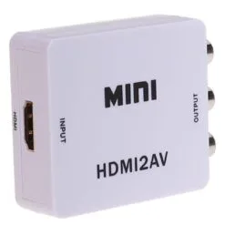 Alternative view of HDMI To Audio Video AV Adapter - White