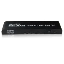 Alternative view of HDMI Splitter 4 Port 2k 4k - Black