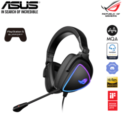 Alternative view of ASUS ROG Delta S Lightweight USB-C RGB Gaming Headset with AI noise-canceling mic, MQA technology, Hi-Res ESS 9281 QUAD DAC forPC, Nintendo Switch™, PlayStation®5