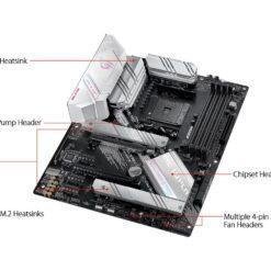 ASUS ROG STRIX B550-A GAMING MD B550 Ryzen AM4 Gaming ATX motherboard with PCIe® 4.0, teamed power stages, Intel® 2.5Gb Ethernet, dual M.2 with heatsinks 12 ASUS ROG STRIX B550-A GAMING MD B550 Ryzen AM4 Gaming ATX motherboard with PCIe® 4.0, teamed power stages, Intel® 2.5Gb Ethernet, dual M.2 with heatsinks - Image 5
