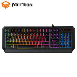 Alternative view of MEETION  K9320 Waterproof Backlit Membrane Gaming Keyboard