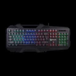Alternative view of a4tech Bloody B150N Illuminate Neon RGB Lights Membrane Gaming Keyboard