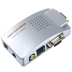 VGA to AV Audio Video Conversion Box - White