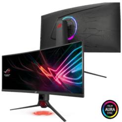 Alternative view of ASUS ROG Strix XG35VQ 35inch 100Hz Curved Gaming Monitor UWQHD (3440x1440) Adaptive-Sync(FreeSync™), Extreme Low Motion Blur(1ms MPRT)