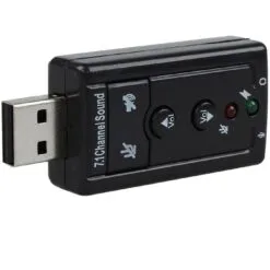 USB Sound Card 7.1 - Black - Image 3