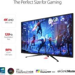 ASUS ROG Strix XG438Q 43inch HDR 4K Large Gaming Monitor 120H 4K (3840 x 2160) FreeSync™ 2 HDR, DisplayHDR™ 600, DCI-P3 90%, Shadow Boost, 10W Speaker*2 - Image 6