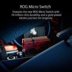 ASUS P513 ROG Keris Wireless Lightweight FPS Gaming Mouse with Tri-Mode Connectivity (Wired / 2.4 GHz / Bluetooth), specially tuned ROG 16,000 Dpi Sensor - Image 5
