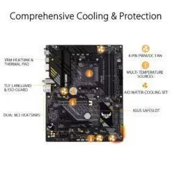 ASUS TUF GAMING B550-PLUS (WI-FI) AMD B550 (Ryzen AM4) ATX Gaming Motherboard with PCIe 4.0, dual M.2, 10 DrMOS power stages, Intel Wi-Fi 6, 2.5 Gb Ethernet 11 ASUS TUF GAMING B550-PLUS (WI-FI) AMD B550 (Ryzen AM4) ATX Gaming Motherboard with PCIe 4.0, dual M.2, 10 DrMOS power stages, Intel Wi-Fi 6, 2.5 Gb Ethernet - Image 6