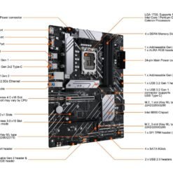 Alternative view of ASUS Prime B660-PLUS D4 LGA 1700(Intel 12th Gen) ATX Motherboard(PCIe 4.0, DDR4,3xM.2 Slots, 2.5Gb LAN, Rear USB 3.2 Gen 2x2