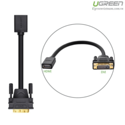 UGREEN HDMI Female To DVI 24+5 DVI-D Male Adapter Cable Converter Gold Plated (20118) 5 UGREEN HDMI Female To DVI 24+5 DVI-D Male Adapter Cable Converter Gold Plated (20118) - Image 3