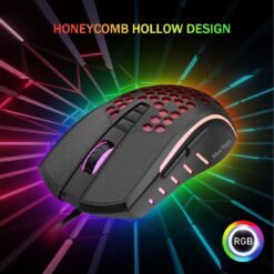 MeeTion GM015 Lightweight Honeycomb RGB Gaming Mouse 6400DPI 9 MeeTion GM015 Lightweight Honeycomb RGB Gaming Mouse 6400DPI - Image 4
