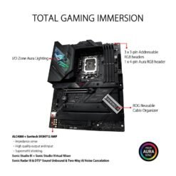 ASUS ROG STRIX Z690-F GAMING WIFI Intel®Z690 LGA 1700 ATX Motherboard with PCIe®5.0, 16+1 power stages, DDR5 memory support, Two-Way AI Noise Cancelation 9 ASUS ROG STRIX Z690-F GAMING WIFI Intel®Z690 LGA 1700 ATX Motherboard with PCIe®5.0, 16+1 power stages, DDR5 memory support, Two-Way AI Noise Cancelation - Image 4