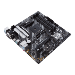 Alternative view of ASUS PRIME B550M-A AMD B550 (Ryzen AM4) micro ATX motherboard with dual M.2, PCIe 4.0, 1 Gb Ethernet, HDMI/D-Sub/DVI, SATA 6 Gbps, USB 3.2 Gen 2