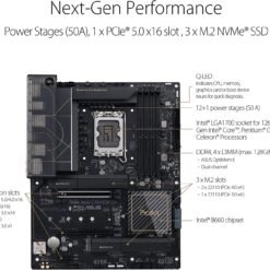 ASUS ProArt B660-CREATOR D4 Intel® B660 LGA 1700 ATX Motherboard built for creators, with PCIe® 5.0, DDR4, 2.5 Gb and 1 Gb Ethernet 11 ASUS ProArt B660-CREATOR D4 Intel® B660 LGA 1700 ATX Motherboard built for creators, with PCIe® 5.0, DDR4, 2.5 Gb and 1 Gb Ethernet - Image 5