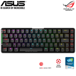ASUS M601 ROG Falchion 65% RGB Wireless Mechanical Gaming Keyboard with 68 keys Cherry MX Red Switches 6 ASUS M601 ROG Falchion 65% RGB Wireless Mechanical Gaming Keyboard with 68 keys Cherry MX Red Switches - Image 2