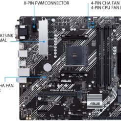 ASUS PRIME B450M-A II AMD B450 (Ryzen AM4) Micro ATX Motherboard with M.2 support, HDMI/DVI-D/D-Sub, SATA 6 Gbps, 1 Gb Ethernet, USB 3.2 Gen 2 Type-A, BIOS FlashBack™ - Image 4