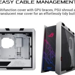 ASUS ROG Strix Helios White Edition RGB ATX/EATX Mid-Tower Gaming Case with Tempered Glass GPU Braces, 420mm Radiator Support - Image 6