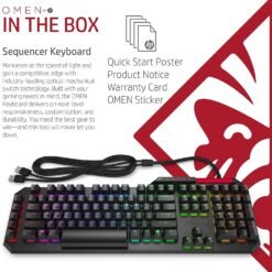 Omen by HP Sequencer RGB Mechanical Optical Gaming Keyboard 10X Faster Blue Switch Volume Roller Bar Anti Ghosting 13 Omen by HP Sequencer RGB Mechanical Optical Gaming Keyboard 10X Faster Blue Switch Volume Roller Bar Anti Ghosting - Image 6