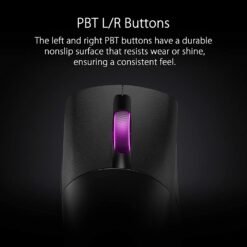 ASUS P513 ROG Keris Wireless Lightweight FPS Gaming Mouse with Tri-Mode Connectivity (Wired / 2.4 GHz / Bluetooth), specially tuned ROG 16,000 Dpi Sensor - Image 4