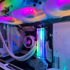 ASUS ROG Strix LC 240 RGB All-in-One Liquid CPU Cooler White Edition with Aura Sync, and Dual ROG 120mm Addressable RGB Radiator Fans 11 ASUS ROG Strix LC 240 RGB All-in-One Liquid CPU Cooler White Edition with Aura Sync, and Dual ROG 120mm Addressable RGB Radiator Fans - Image 6
