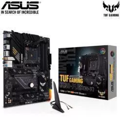 ASUS TUF GAMING B550-PLUS (WI-FI) AMD B550 (Ryzen AM4) ATX Gaming Motherboard with PCIe 4.0, dual M.2, 10 DrMOS power stages, Intel Wi-Fi 6, 2.5 Gb Ethernet