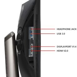Alternative view of ASUS ROG Swift PG259QN 24.5 jnch 360Hz eSports NVIDIA® G-SYNC® Gaming Monitor FHD (1920 x 1080), Fast IPS, 1 ms (GTG), HDR, NVIDIA ULMB
