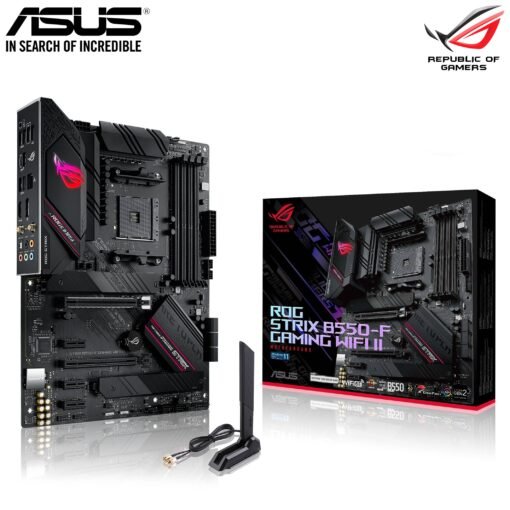 ASUS ROG STRIX B550-F GAMING WIFI II AMD B550 Ryzen AM4 Gaming ATX Motherboard with PCIe® 4.0, 12+2 teamed power stages