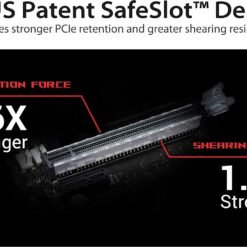Alternative view of ASUS ROG Strix Riser Cable 240 mm PCI-E 3.0 x 16 with 90 degree adapter, patent SafeSlot™ design, EMI Shielding