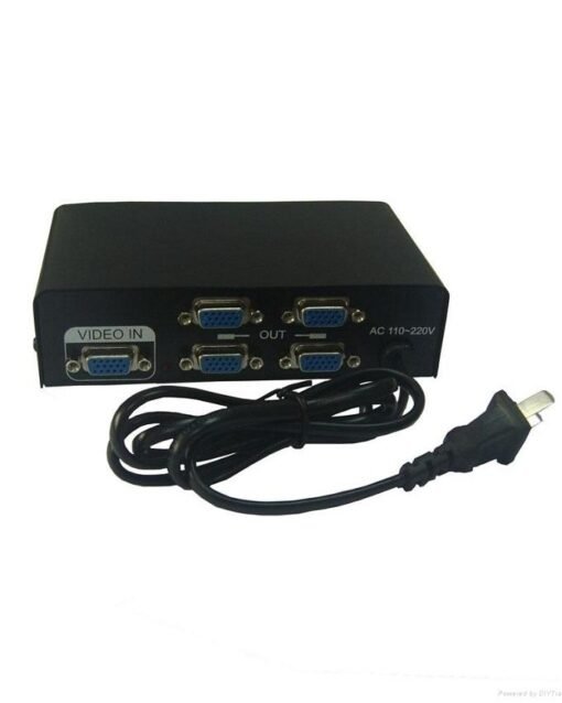 VGA Splliter 4 Port 200 MHz - Black