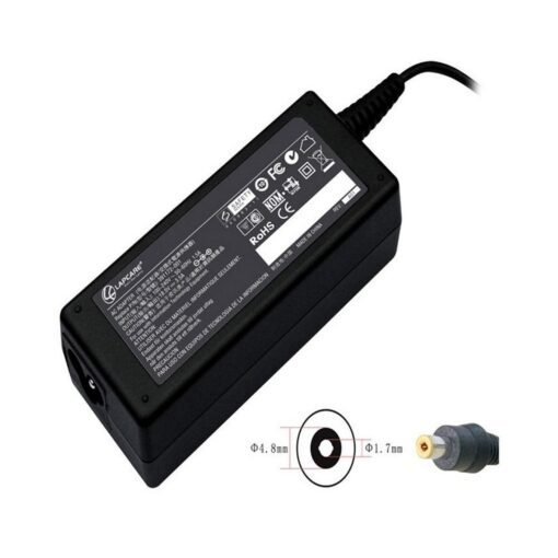 HP Yellow Pin Laptop Charger 18.5V 3.5A 65W - Black