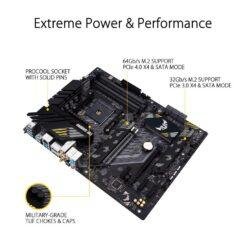 ASUS TUF GAMING B550-PLUS (WI-FI) AMD B550 (Ryzen AM4) ATX Gaming Motherboard with PCIe 4.0, dual M.2, 10 DrMOS power stages, Intel Wi-Fi 6, 2.5 Gb Ethernet 10 ASUS TUF GAMING B550-PLUS (WI-FI) AMD B550 (Ryzen AM4) ATX Gaming Motherboard with PCIe 4.0, dual M.2, 10 DrMOS power stages, Intel Wi-Fi 6, 2.5 Gb Ethernet - Image 5