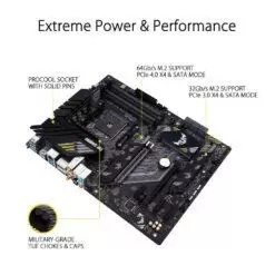 ASUS TUF GAMING B550-PLUS (WI-FI) AMD B550 (Ryzen AM4) ATX Gaming Motherboard with PCIe 4.0, dual M.2, 10 DrMOS power stages, Intel Wi-Fi 6, 2.5 Gb Ethernet 10 ASUS TUF GAMING B550-PLUS (WI-FI) AMD B550 (Ryzen AM4) ATX Gaming Motherboard with PCIe 4.0, dual M.2, 10 DrMOS power stages, Intel Wi-Fi 6, 2.5 Gb Ethernet - Image 5