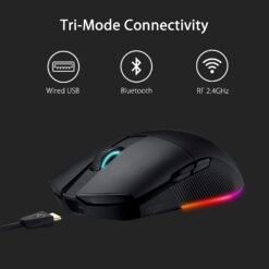ASUS ROG Pugio II Ambidextrous Lightweight RGB Wireless Gaming Mouse with 16,000 Dpi Optical Sensor, 7 Programmable Buttons, On-the-fly DPI-adjust Button - Image 5