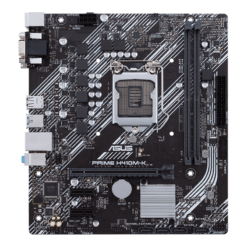 Alternative view of ASUS PRIME H410M-K Intel® H410 (LGA 1200) mic-ATX motherboard with DDR4 support, DVI, D-Sub, USB 3.2 Gen 1 ports, SATA 6 Gbps, COM header