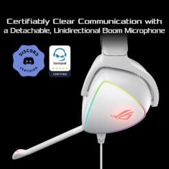 ASUS ROG Delta White Edition RGB Gaming Headset with Hi-Res ESS Quad-DAC USB-C connector for PCs, PS5, consoles and Mobile 14 ASUS ROG Delta White Edition RGB Gaming Headset with Hi-Res ESS Quad-DAC USB-C connector for PCs, PS5, consoles and Mobile - Image 7