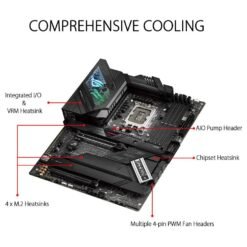 ASUS ROG STRIX Z690-F GAMING WIFI Intel®Z690 LGA 1700 ATX Motherboard with PCIe®5.0, 16+1 power stages, DDR5 memory support, Two-Way AI Noise Cancelation 8 ASUS ROG STRIX Z690-F GAMING WIFI Intel®Z690 LGA 1700 ATX Motherboard with PCIe®5.0, 16+1 power stages, DDR5 memory support, Two-Way AI Noise Cancelation - Image 3